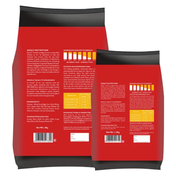my-11134207-23020-69rcp60p0tnv9f.webp Drools Daily Nutrition Chicken and Egg Adult 3KG Dog food