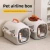 Pet travel cage Cat Carrier Luxury Sunroof Bowl Pet Carrier Portable Box pet cage for outdoor