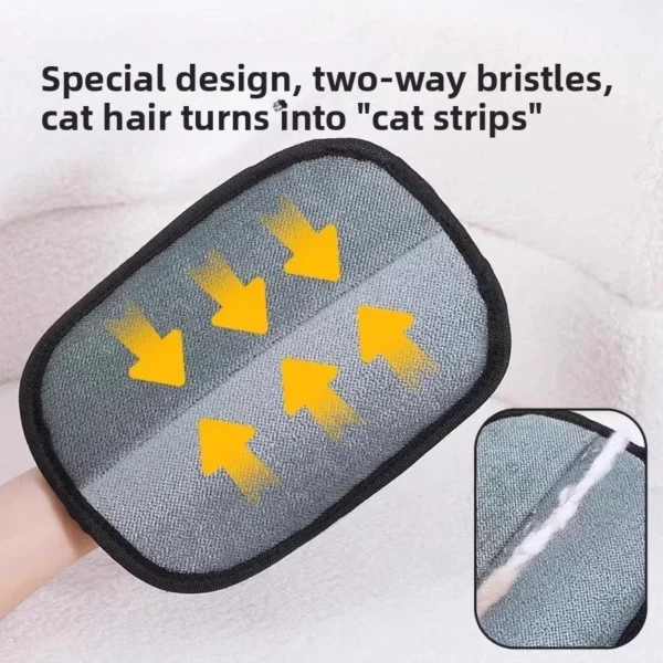Reusable Electrostatic Hair Removal Pet Hair Removal Gloves Black Mesh Washable Ergonomic Cleaning Gloves